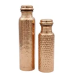Pure Copper Water Bottle – Hammered Finish